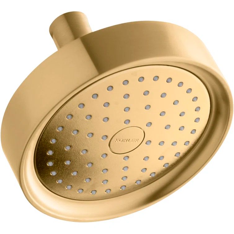 Vibrant Brushed Moderne Brass Handheld Rain Shower Head