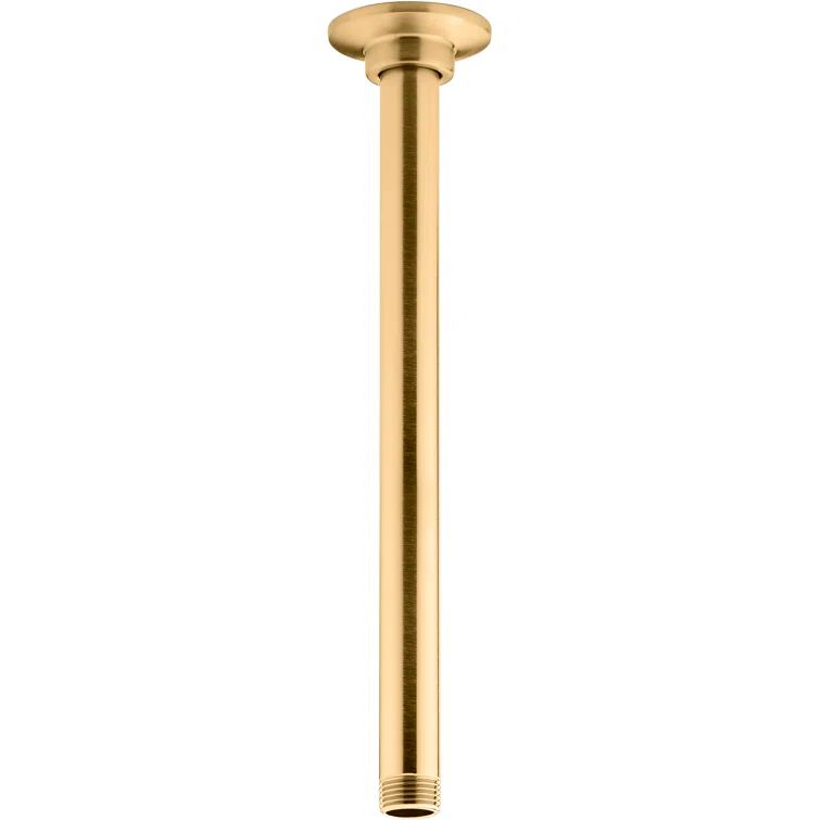 12-inch Vibrant Brushed Moderne Brass Ceiling Mount Shower Arm