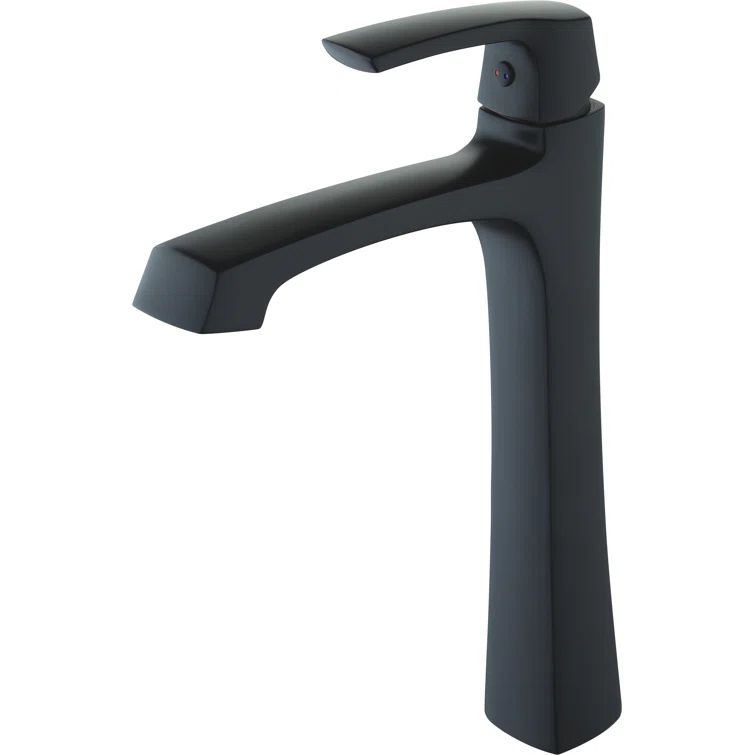 Cardania Matte Black Single-Handle High-Arc Bathroom Faucet