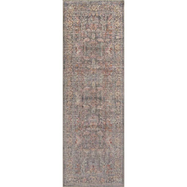 Rosemarie Stone/Multi 2'-7" x 12' Runner Rug