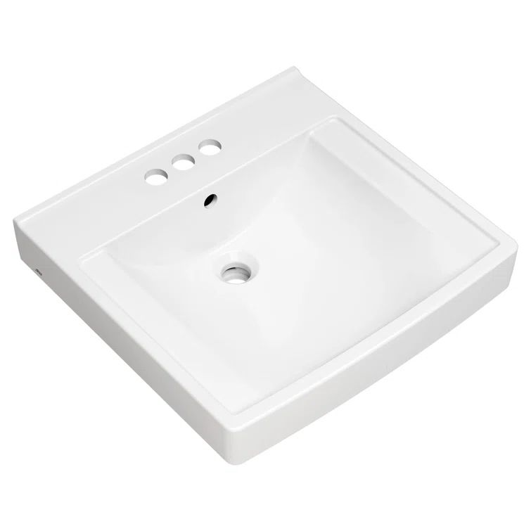 Decorum 21'' White Ceramic Wall-Mount Bathroom Sink