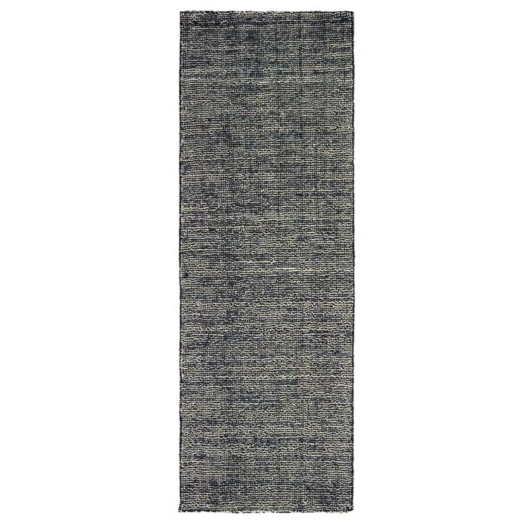 Lucent Gray and Charcoal Hand-Tufted Wool Runner Rug