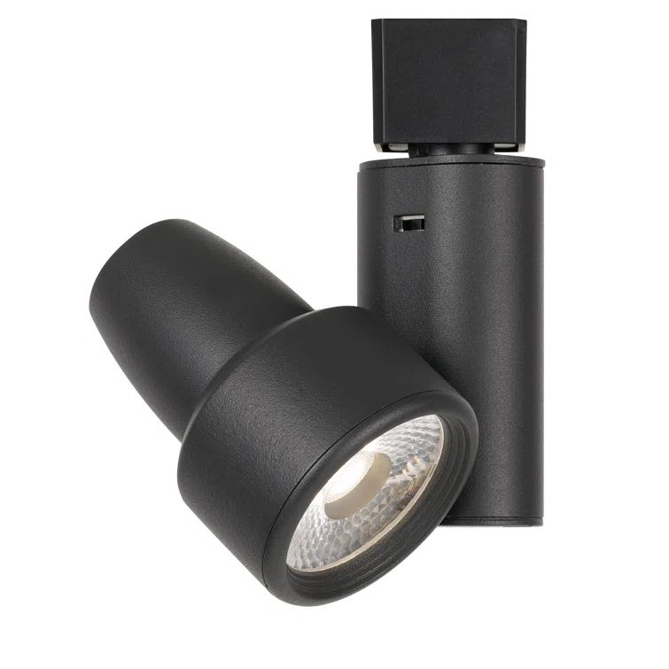 Black Adjustable Metal LED Track Fixture with Dimmable Control