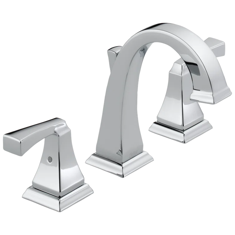 Modern Elegance 16" Chrome Zinc Widespread Bathroom Faucet
