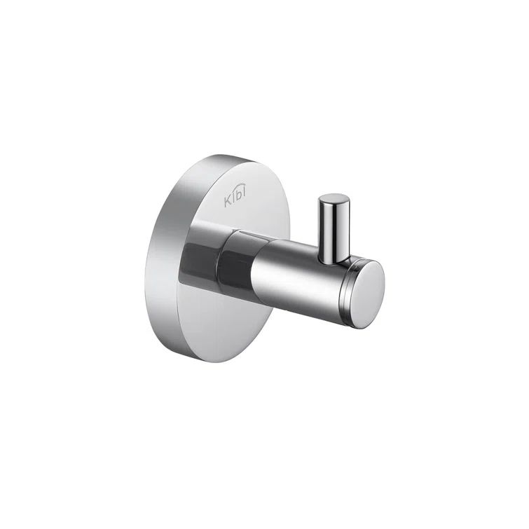 Chrome Circular Wall Mounted Brass Robe Hook