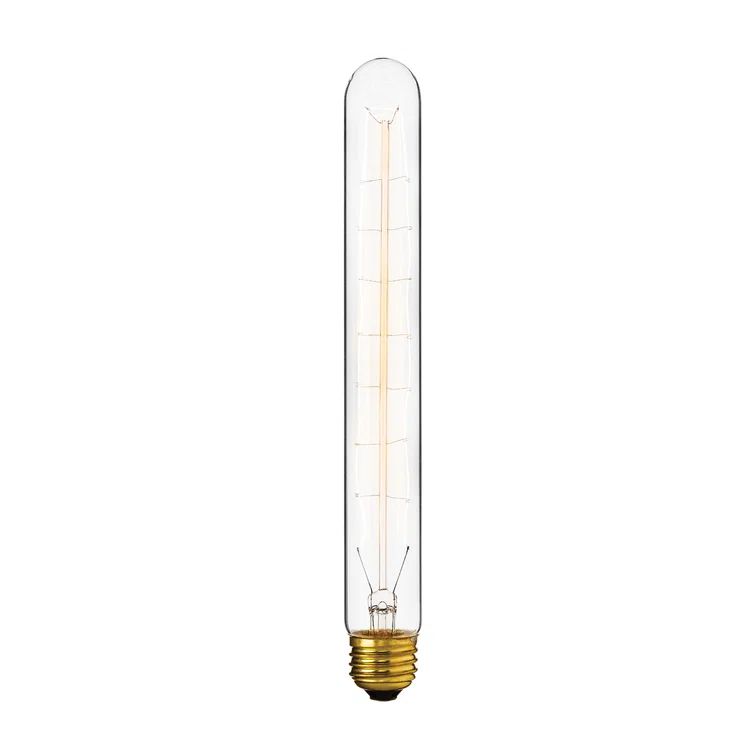 Contemporary Aged Brass Glass Jar Pendant Light, 8x14 in