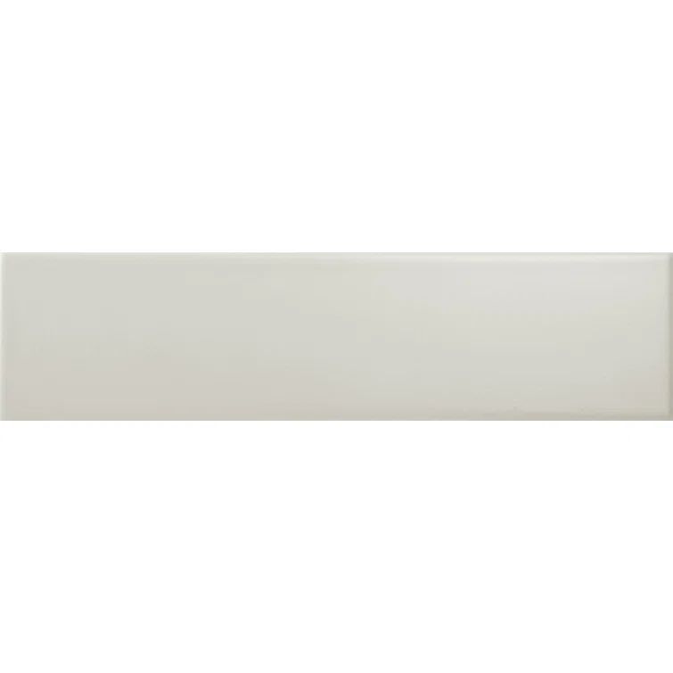 Catch 3" x 12" Matte Beige Ceramic Wall Tile