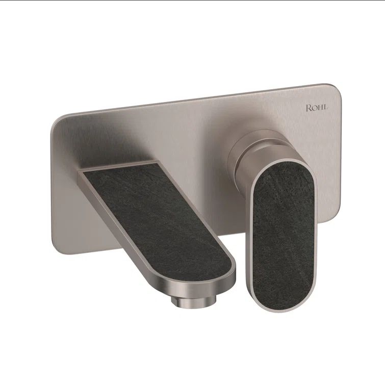Miscelo Sleek Transitional Wall-Mounted Black Nickel Faucet