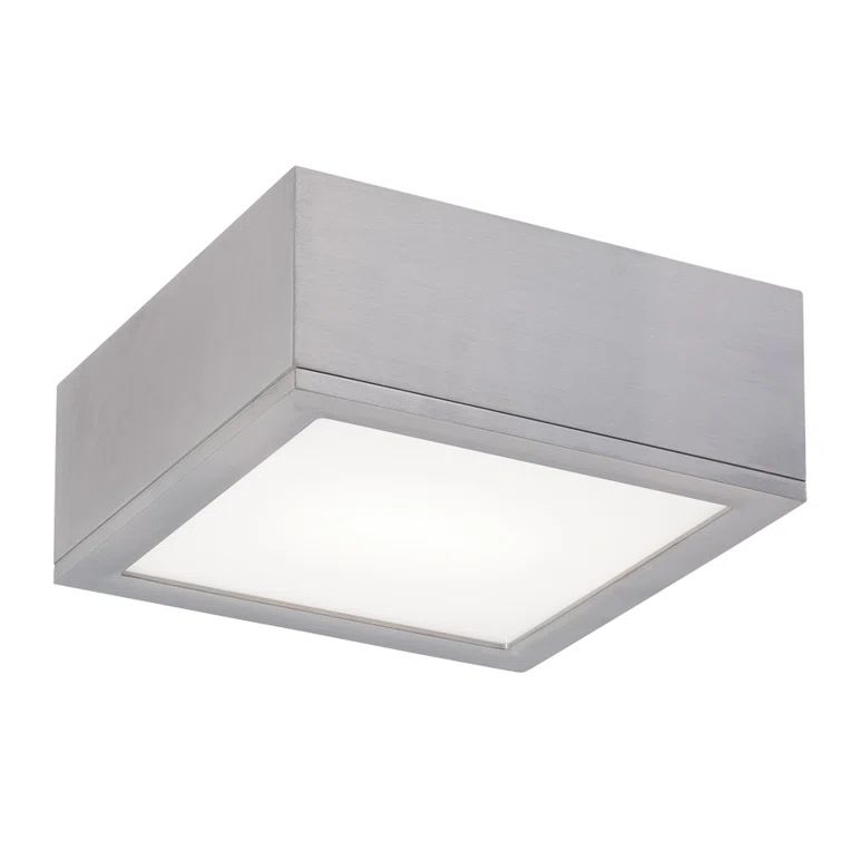 Rubix 10" Graphite Aluminum LED Flush Mount