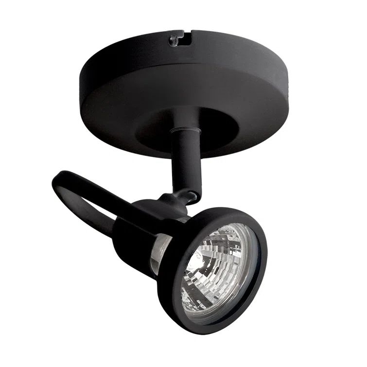 Black LED Spotlight with Clear Glass Lens