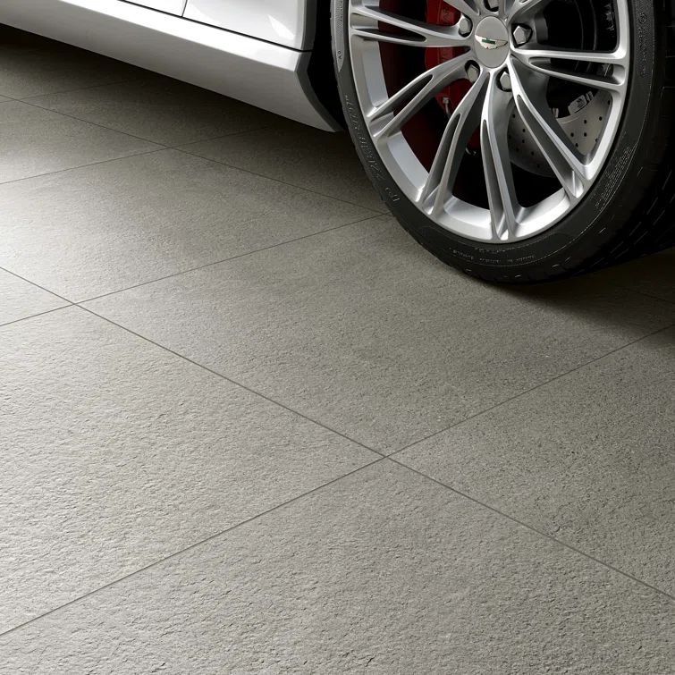 Lincoln Large Format Gray Matte Porcelain Paver Floor Tile