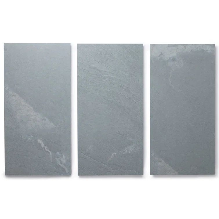 Moonrock Gray Medium Vinyl Tile Flooring with Water Protection