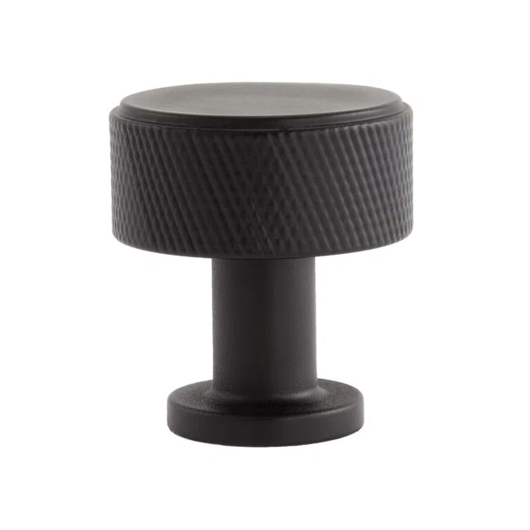 Kent Matte Black Round Knurled Cabinet Knob Multipack