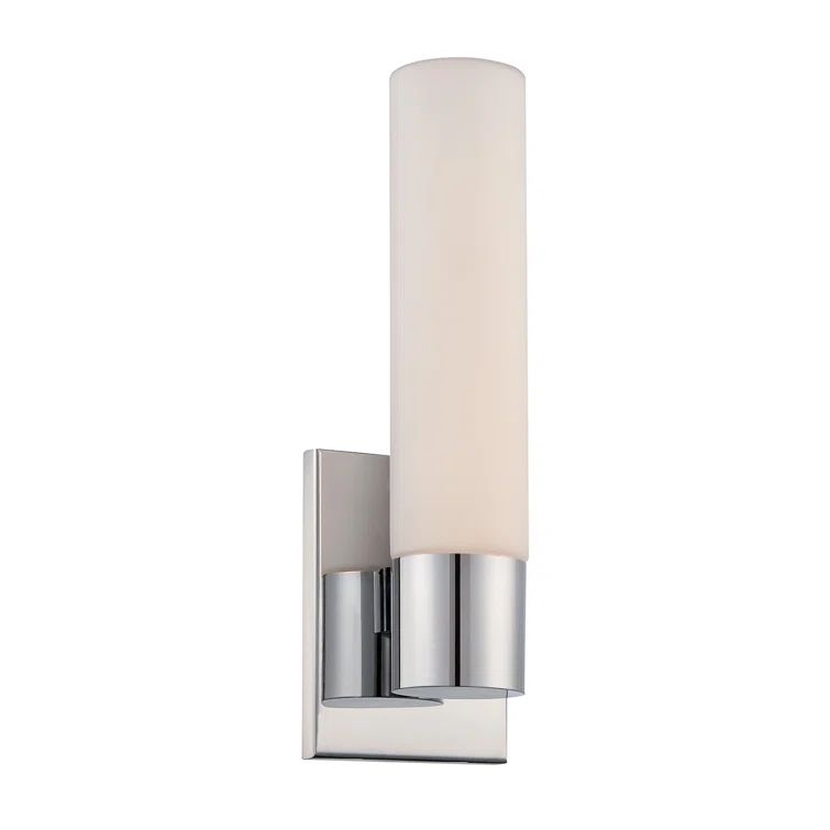 Elementum Sleek Chrome LED Vanity Wall Sconce, 18"