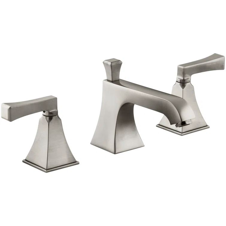 Elegant Vibrant Brushed Nickel Widespread Bathroom Faucet