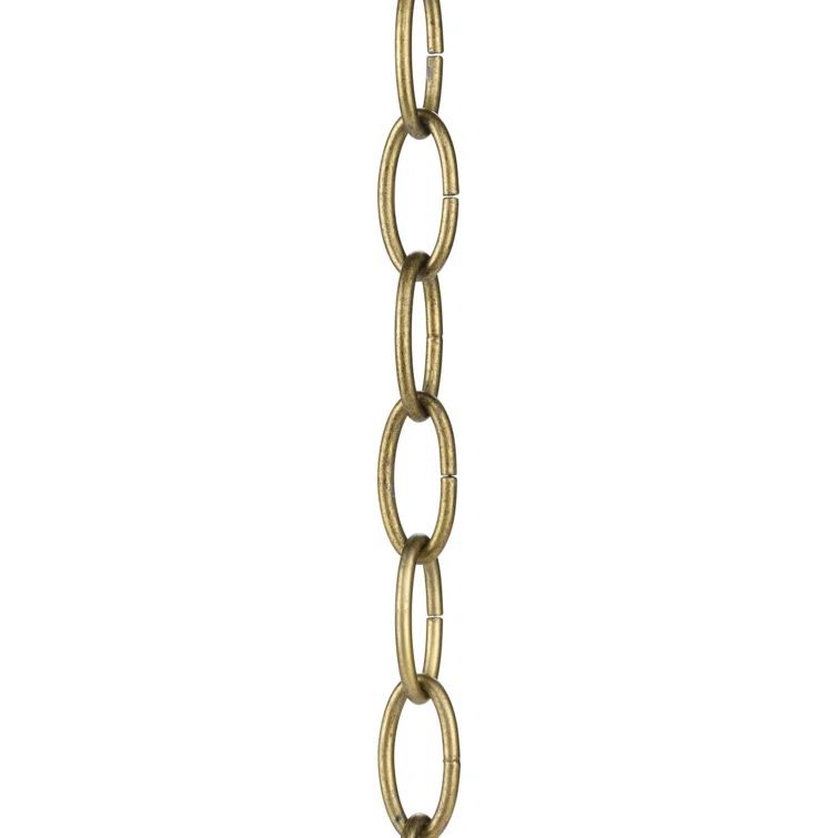 48-Inch Distressed Brass Metal Lighting Chain