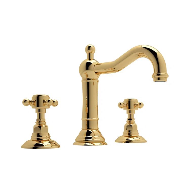 Acqui Classic Polished Nickel 3-Hole Widespread Bathroom Faucet