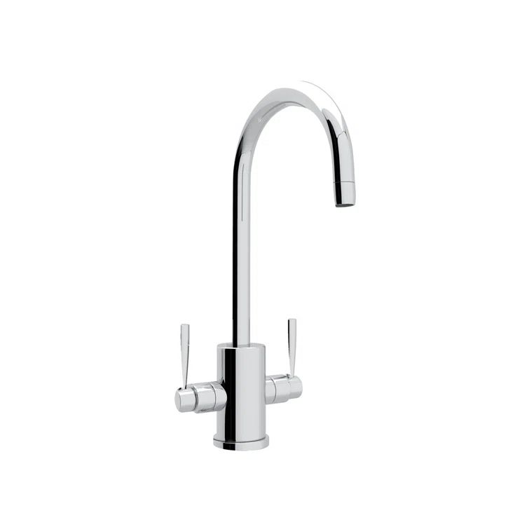 Polished Nickel Two Handle Bar Prep Faucet