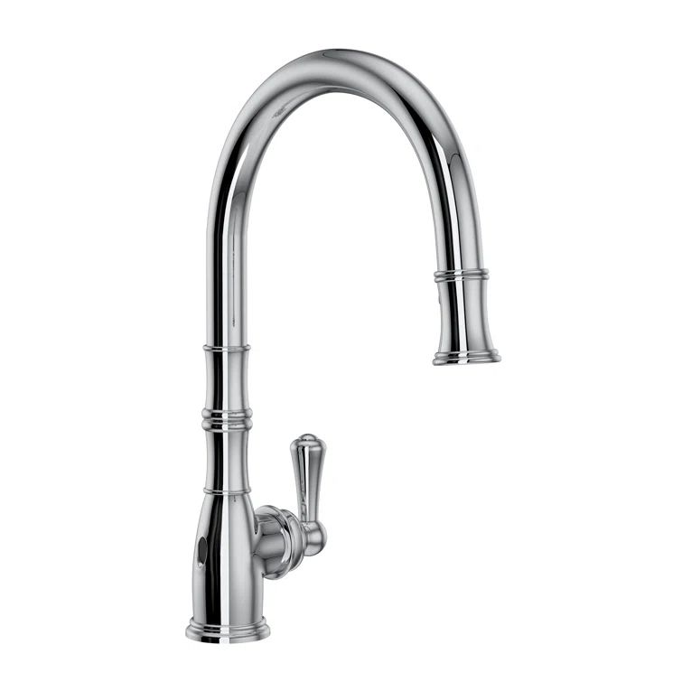 Classic Georgian 16" Polished Nickel Pull-Out Spray Kitchen Faucet