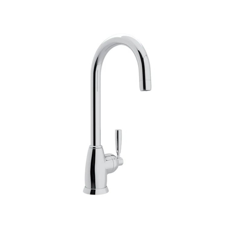 Sleek Polished Nickel 15" Modern Bar Faucet in Chrome Finish
