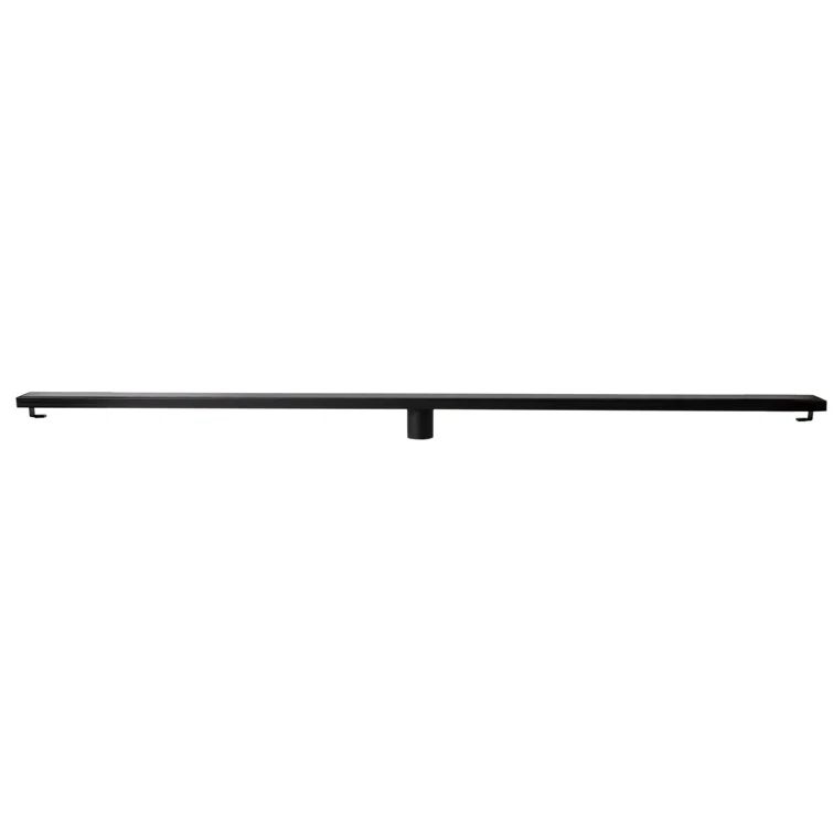 59'' Black Matte Stainless Steel Linear Shower Drain