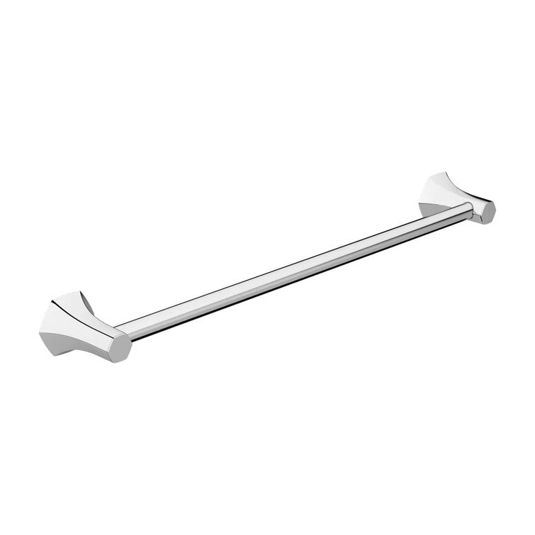 Chrome 24.63" Wall Mounted Towel Bar