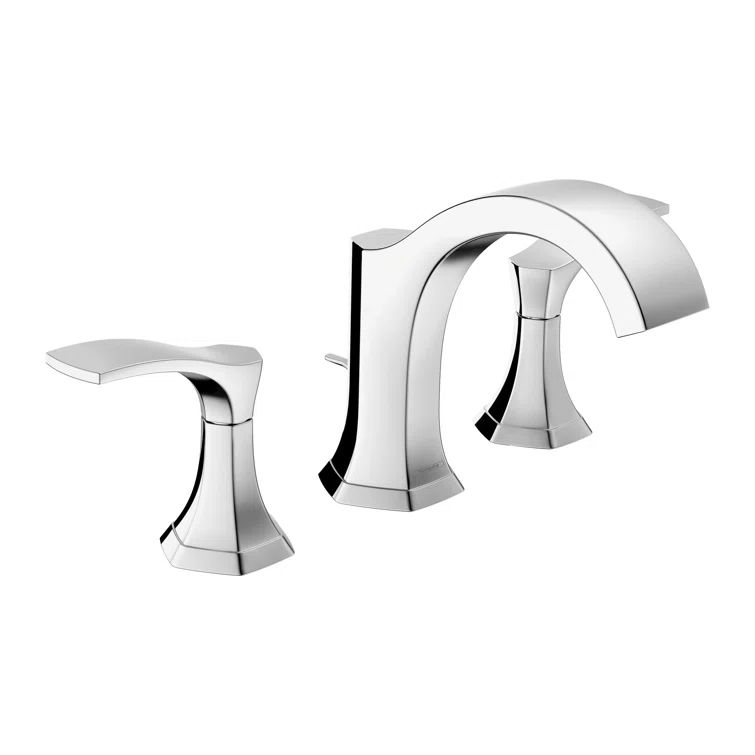 Locarno Chrome 6-inch Modern Bathroom Faucet with Ribbon Spray