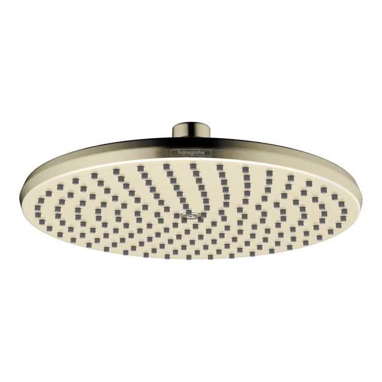 Locarno Brushed Nickel 9.5" Rain Jet Wall-Mounted Shower Head