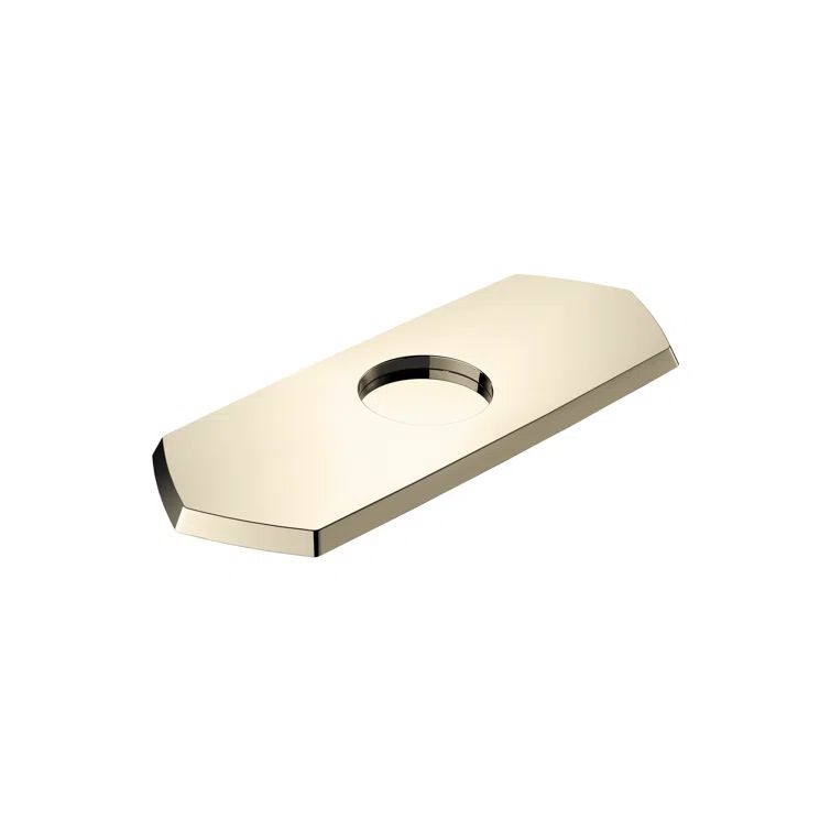 Brushed Gold Optic Single-Hole Faucet Base Plate