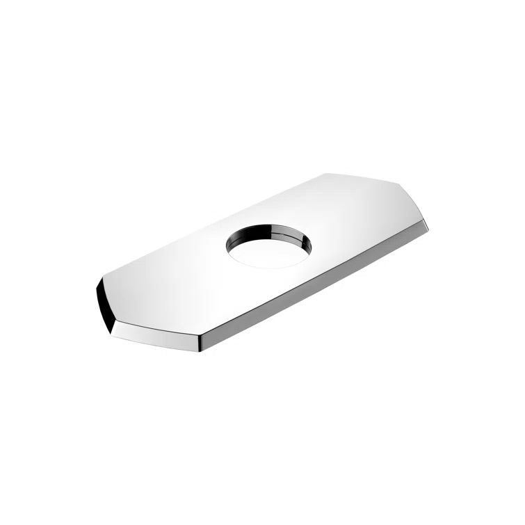 Locarno Brushed Gold Optic Base Plate for Single-Hole Faucets, 7-Inch