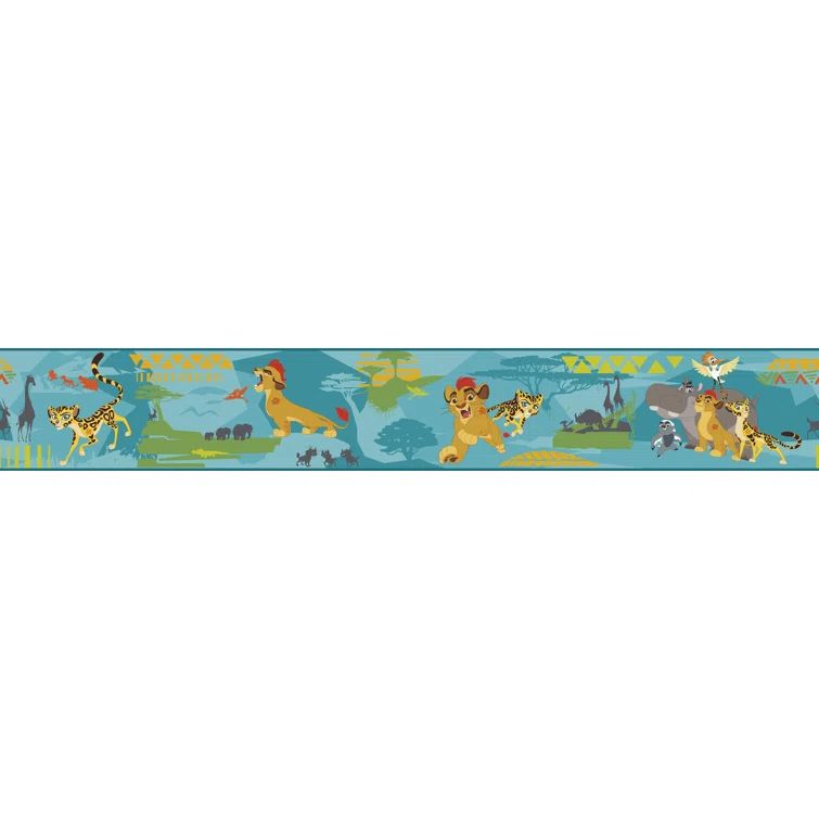 Blue Matte Pre-pasted Removable Wallpaper Border