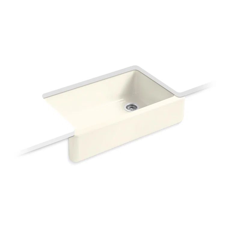 Biscuit Cast Iron 36-Inch Farmhouse Drop-In Kitchen Sink