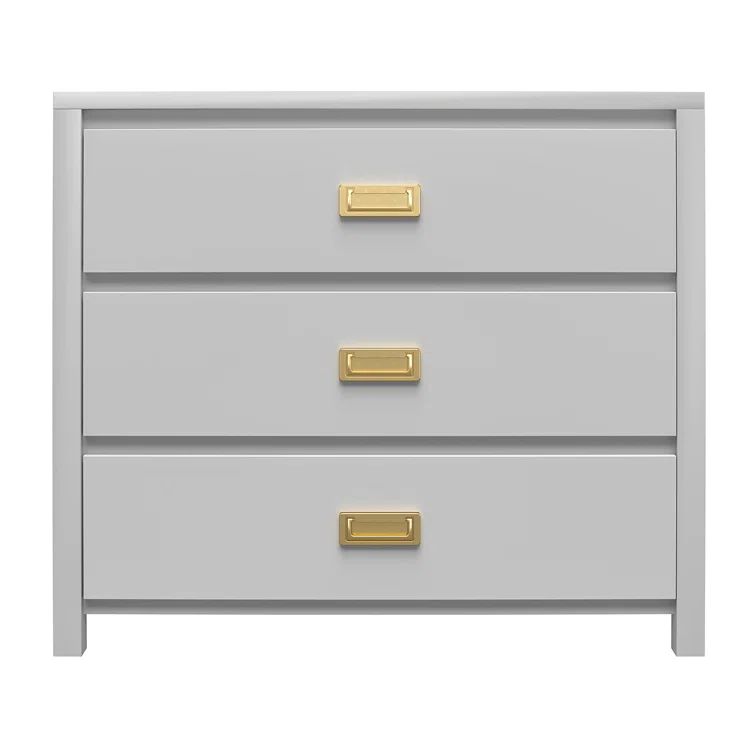 Monarch Hill Haven Dove Gray 3-Drawer Nursery Dresser