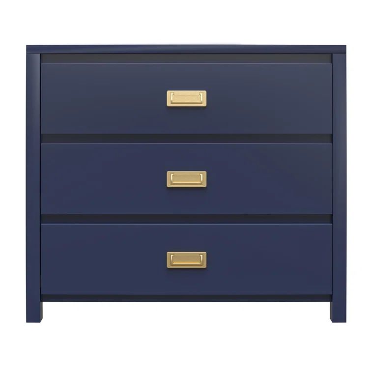 Monarch Hill Haven Navy 3-Drawer Kids Dresser