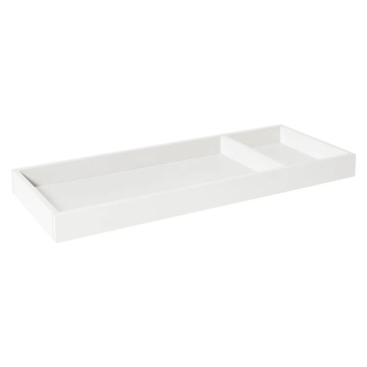 Warm White Wooden Universal Changing Table Topper