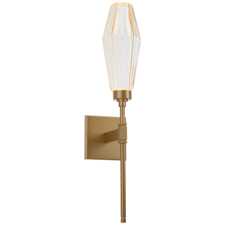 Aalto Artisan Blown Glass & Brass 28" Dimmable Wall Sconce