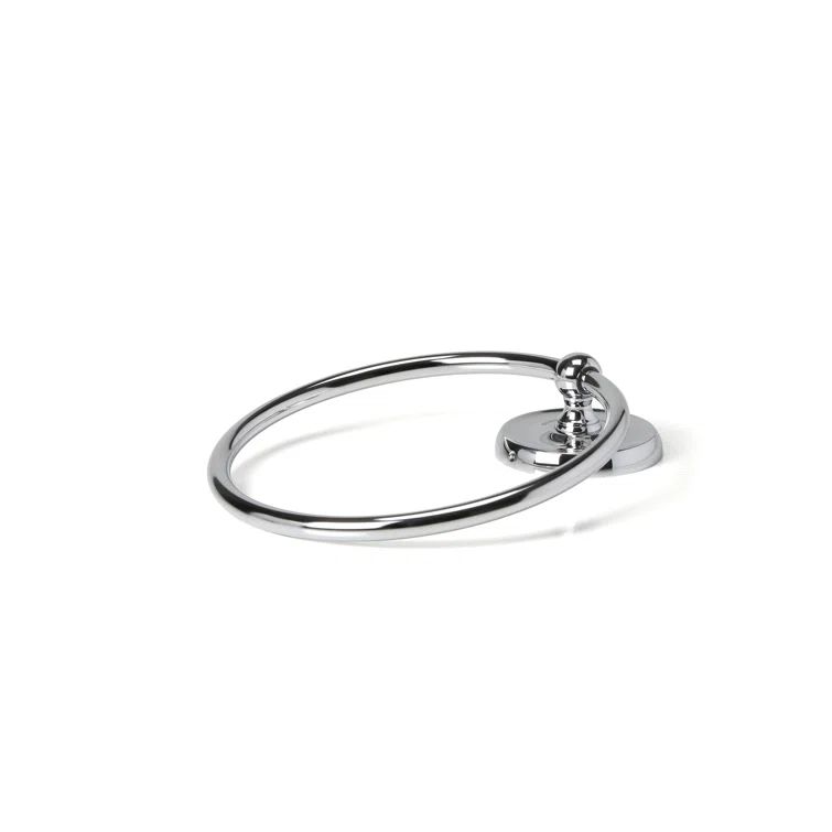 Designer II Chrome Finish Round Towel Ring