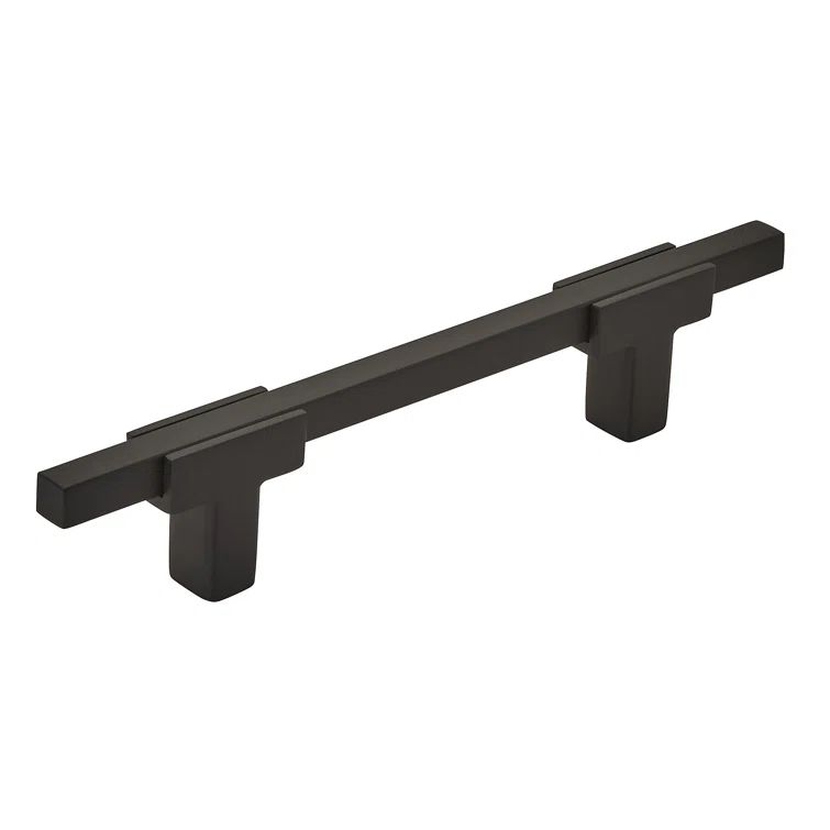 Matte Black Aluminum Modern Cabinet Bar Pull with Mounting Hardware