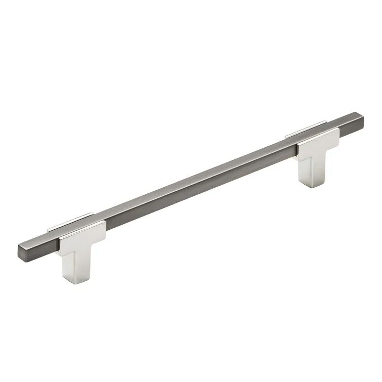 Polished Chrome and Black Chrome Modern Bar Pull