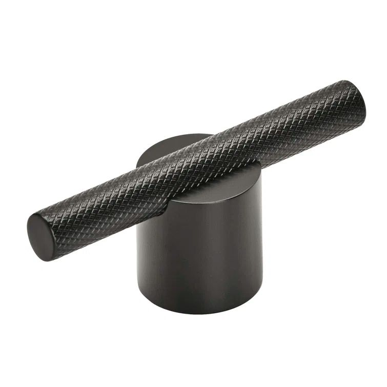 Matte Black Aluminum Modern Cabinet Bar Pull with Mounting Hardware