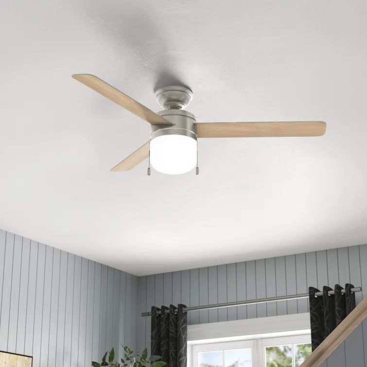42" Matte Nickel LED Ceiling Fan with Reversible Blades