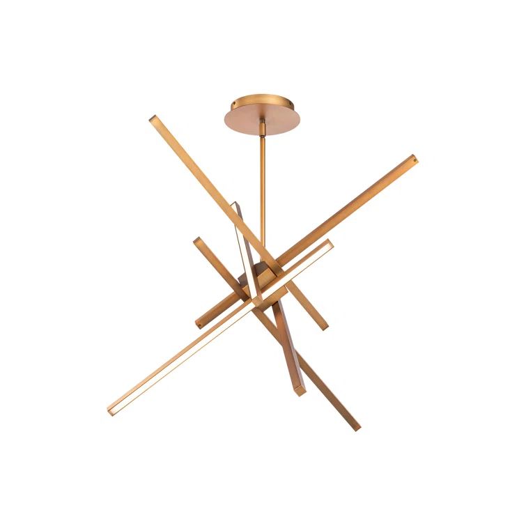 Aged Brass 29" LED Indoor/Outdoor Pendant Light