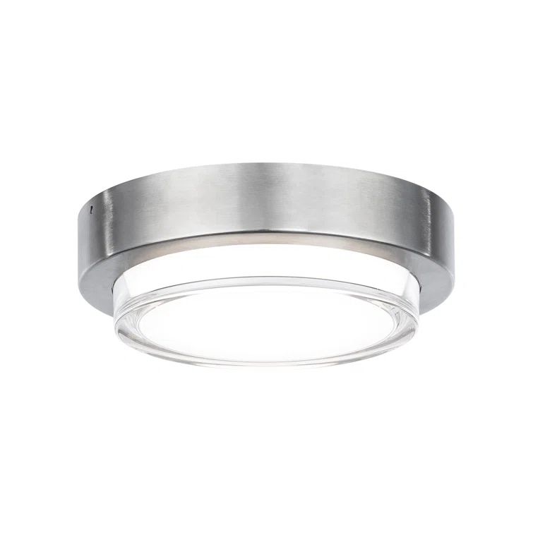 Zenith Modern LED Flush Mount in Stainless Steel