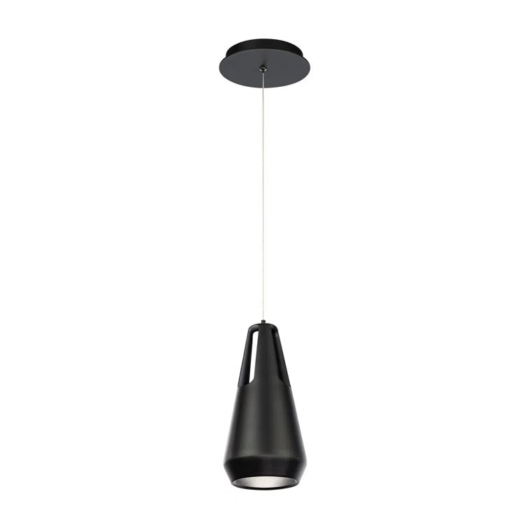 Black Aluminum LED Mini Pendant Light