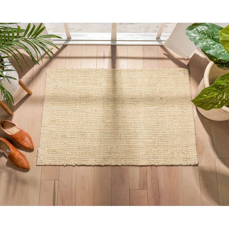 Lani Off-White Hand-Woven Jute Rectangular Rug