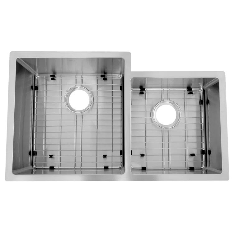 Jackson 32" Stainless Steel Double Bowl Undermount Kitchen Sink
