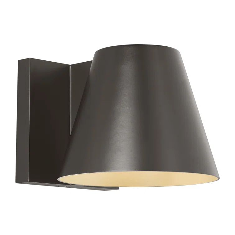 Bronze Aluminum Dimmable LED Outdoor Wall Sconce