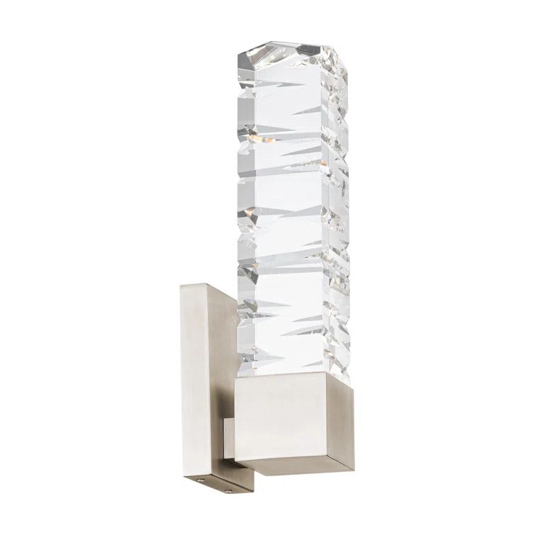 Juliet Brushed Nickel LED Crystal Wall Sconce