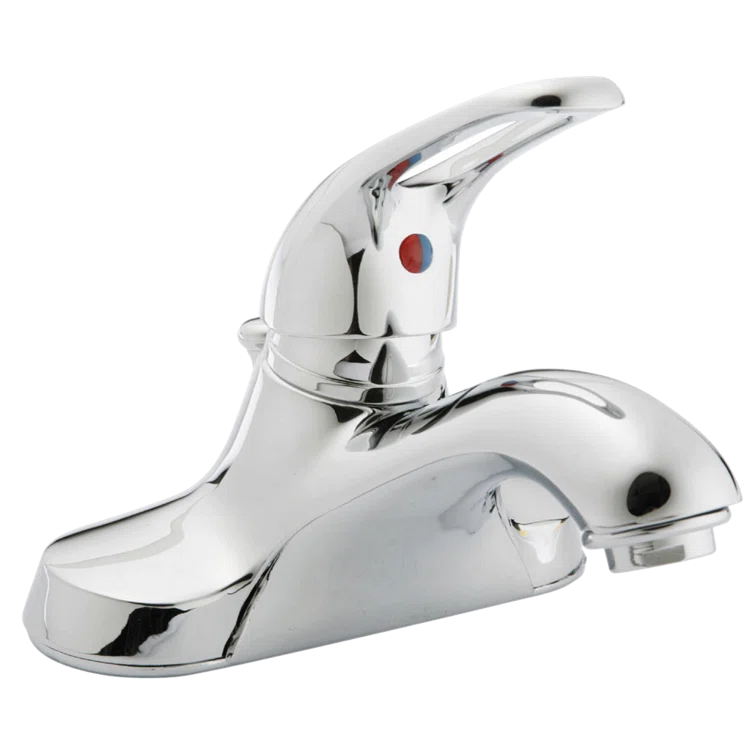 Chrome Single-Handle Centerset Bathroom Faucet with Drain Assembly