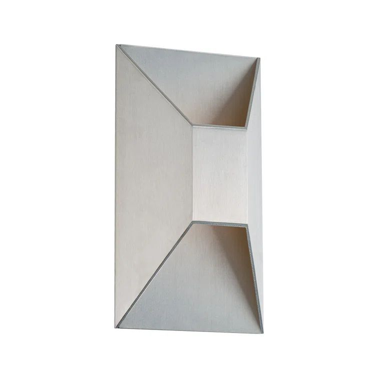 Bronze 5.5'' Dimmable LED Outdoor Wall Sconce with Etched Glass